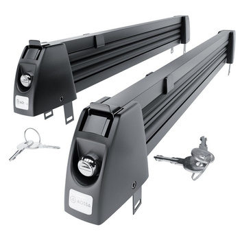 Portaesquís para portaequipajes de techo - Ski rack M-7705 - negro - para 5 pare