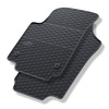 Alfombrillas de goma adecuadas para Volkswagen up! Hatchback (2011-2023) - alfombras para coche - negro - 2 unidades