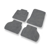 Alfombrillas de Velour adecuadas para Renault Vel Satis Hatchback (2001-2009) - alfombras para coche - Premium color gris