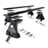 Portaequipajes de techo adecuadas para Opel Insignia Grand Sport (2017-2022) - baca negra para coche - barras para techo de coche - sin puntos de montaje - aluminio