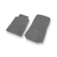 Alfombrillas de Velour adecuadas para Mercedes-Benz Classe C W202 (1993-2000) - alfombras para coche - Premium color gris