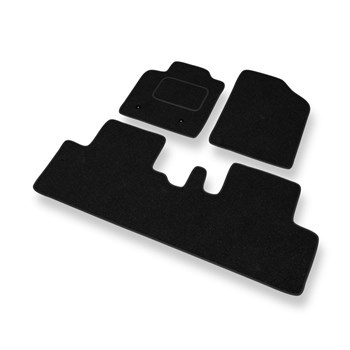 Alfombrillas de fieltro adecuadas para Toyota Avensis Verso II (2003-2008) - alfombras para coche - color negro