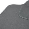 Alfombrillas de Velour adecuadas para Nissan Micra II Hatchback (1992-2003) - alfombras para coche - Premium color gris