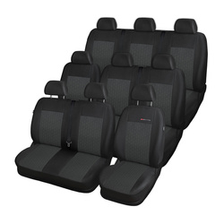Fundas de asientos hechas a medida para Renault Trafic III Furgonetaeta (2014-....) 9-plazas - E1