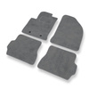 Alfombrillas de Velour adecuadas para Ford Fusion I FL Monovolumen (2006-2013) - alfombras para coche - Premium color gris