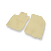 Alfombrillas de Velour adecuadas para Dacia Duster I SUV (2010-2018) - alfombras para coche - Premium color beige