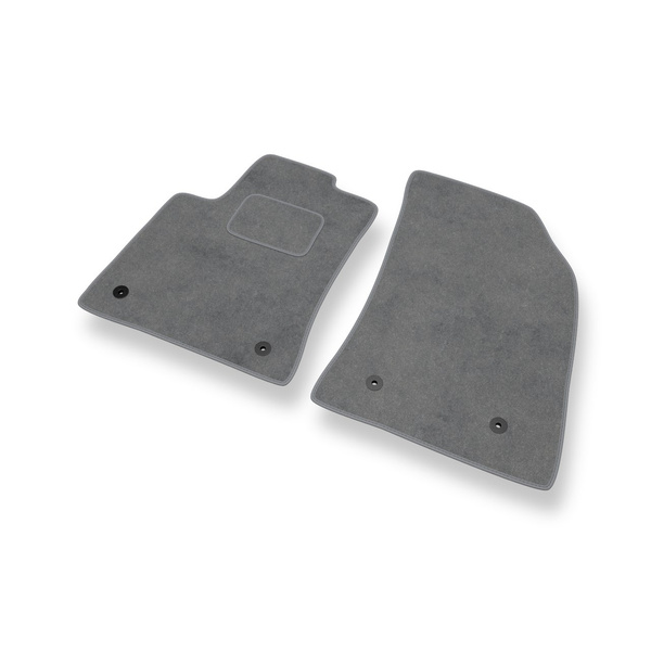 Alfombrillas de Velour adecuadas para Opel Crossland X SUV (2017-2021) - alfombras para coche - Premium color gris