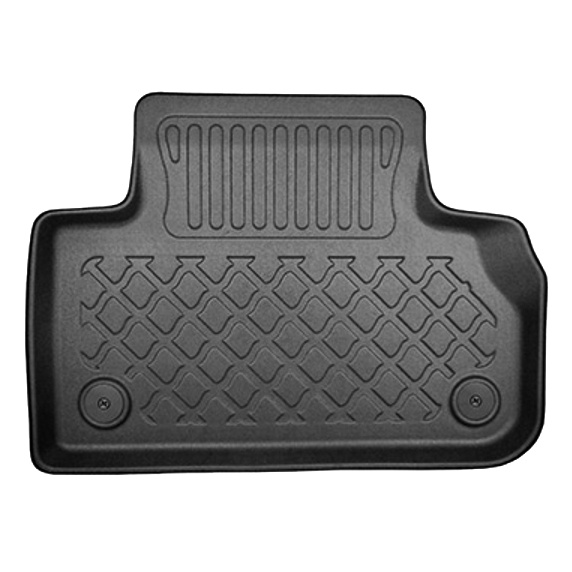Conjunto de alfombrilla para maletero y alfombrillas para el interior del coche TPE para: Audi Q5 II FY SUV (01.2017-08.2024) - también para modelos con carriles de sujeción; no adecuado para versión TFSI e plug-in híbrida; asiento trasero corredizo