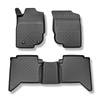 Alfombrillas de TPE adecuadas para Toyota Hilux VII Pick-Up (2006-08.2016) - cabina doble - alfombras para coche