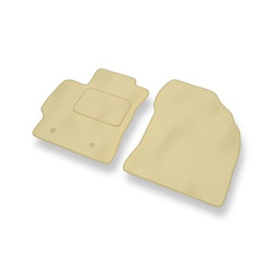 Alfombrillas de Velour adecuadas para Toyota Corolla X Familiar, Berlina (2007-2013) - alfombras para coche - Premium color beige