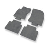 Alfombrillas de Velour adecuadas para Nissan X-trail III SUV (2013-2022) - alfombras para coche - Premium color gris