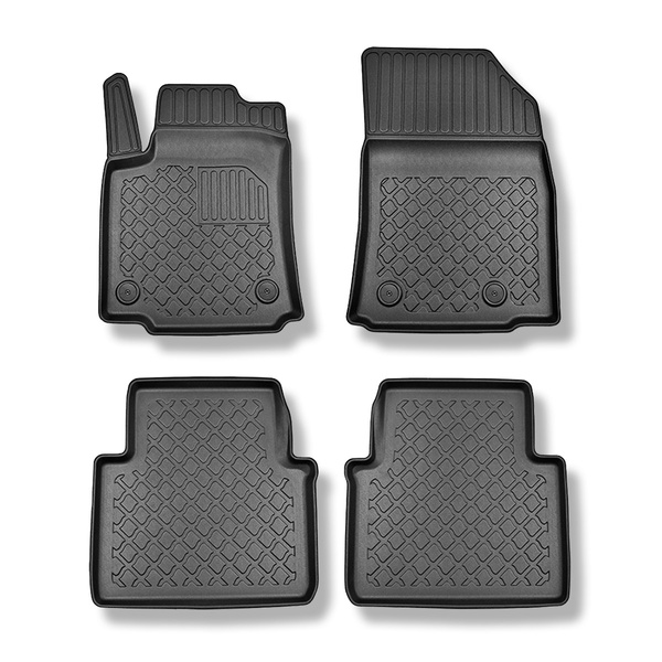 Alfombrillas de TPE adecuadas para Opel Crossland X SUV (06.2017-2021) - alfombras para coche