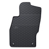 Alfombrillas de goma adecuadas para Opel Adam Hatchback (2012-2019) - alfombras para coche - negro - 4 unidades