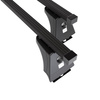 Portaequipajes de techo adecuadas para Fiat Ducato IV Furgoneta (2014-....) - baca negra para coche - barras para techo de coche - puntos de montaje - acero