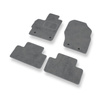 Alfombrillas de Velour adecuadas para Mazda CX-7 SUV (2007-2012) - alfombras para coche - Premium color gris