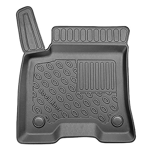 Conjunto de alfombrilla para maletero y alfombrillas para el interior del coche TPE para: Mercedes-Benz EQB X243 SUV (12.2021-....) - 5 plazas; maletero superior; suelo móvil en la posición superior; 7 plazas - 3a fila abatible