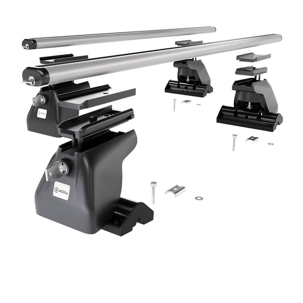 Portaequipajes de techo adecuadas para Volkswagen Touareg SUV (2002-2009) - baca plata para coche - barras para techo de coche - perfil en T - aluminio