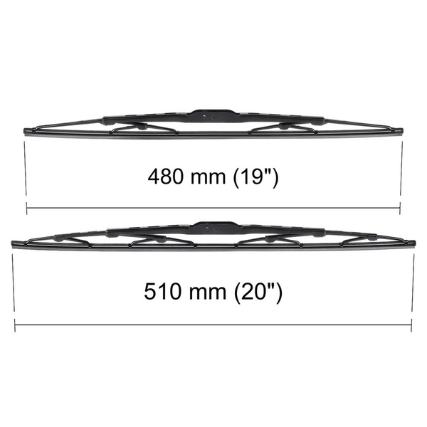 Escobillas limpiaparabrisas para la luna delantera para Daihatsu Gran Move Monovolumen (11.1996-07.2004) - escobillas estándar