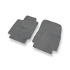 Alfombrillas de Velour adecuadas para Renault Clio III Hatchback (2005-2013) - alfombras para coche - Premium color gris