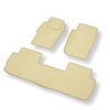 Alfombrillas de Velour adecuadas para Nissan Patrol GR SUV (1998-2010) 5 puertas - alfombras para coche - Premium color beige