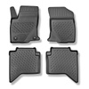 Alfombrillas de TPE adecuadas para Toyota Hilux VIII Pick-Up (09.2016-....) - cabina doble - alfombras para coche