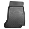 Conjunto de alfombrilla para maletero y alfombrillas para el interior del coche TPE para: Mercedes-Benz Classe C W205 Berlina (03.2014-11.2020) - asientos traseros reclinables (abatibles); compartimento derecho desmontable en modelos con red lateral