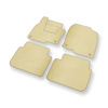 Alfombrillas de Velour adecuadas para Mazda CX-5 SUV (2017-....) - alfombras para coche - Premium color beige