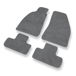 Alfombrillas de Velour adecuadas para Alfa Romeo GTV Coupé (1995-2006) - alfombras para coche - Premium color gris