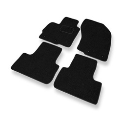 Alfombrillas de fieltro adecuadas para Citroen C4 Aircross SUV (2012-2017) - alfombras para coche - color negro